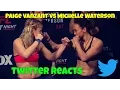 Paige VanZant vs Michelle Waterson Twitter reacts