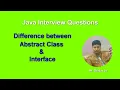 Java Interview Question abstract class and interface in JAVA Hindi Urdu