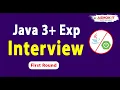 Java Spring Boot 3 Years EXP Interview First Round