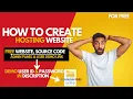 How to Create Hosting Website Create Hosting Website for FREE with Source Code Step-by-Step Guide