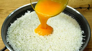 Do you have rice and eggs at home? 😋 Quick, easy, and very tasty recipe. ASMR