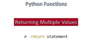 Returning Multiple Values Python Hindi