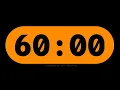 THICK ORANGE 60 SECONDS TIMER WITH SOUND EFFECTS PROGRESS