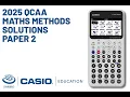 2025 QCAA Maths Methods Solutions Paper 2