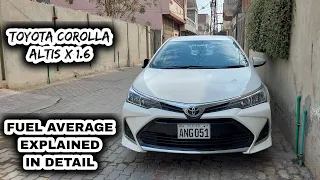 Download Toyota Corolla Altis X 1.6 Fuel Average In Pakistan | 1600cc Petrol Mileage Consumption MP3