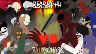 dead by daylight vs pillar chase 2 1 2 fight animation