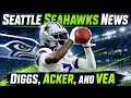 Trevon Diggs has a press conference Seahawks looking for fullbacks and more