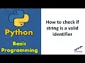 How to check if string is a valid identifier
