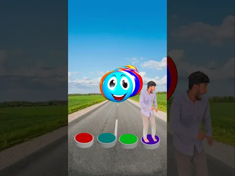 I Jump Red Ball To Dainosar, cow. Monkey. Snake Funny Magic Video #shorts #mmmrazz 🥰