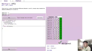 diff21 - CodingBat Warmup 1