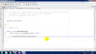 Get Java Runtime Example in Java Netbeans
