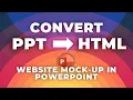 Design a Website in PowerPoint Convert to HTML