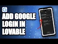 How to Add Google Login in Lovable 2026 Lovable Google Sign-In Guide