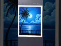 Download Lagu Easy Night Sky with Moon Drawing #shortsfeed #shorts