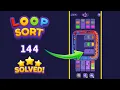 Loop Sort - Level 144 Walkthrough Solution Gameplay Voodoo