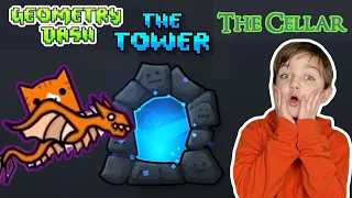 Surviving The Cellar in GEOMETRY DASH Ima and Jessy
