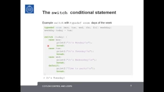3 3 Flow control and loops