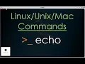 echo command in