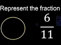 Represent graphically Graphic representation of fractions graph