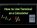 How to Use Linux Terminal as Calculator 2021