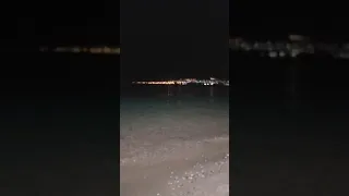 إسرائيل فى الليل من شاطئ العقبه 