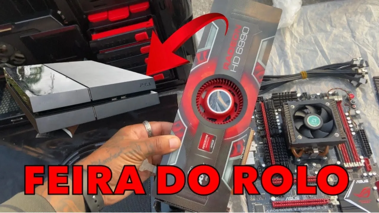 CAÇADA GAMER PC GAMER PS4 FAT E PS3 NA FEIRA DO ROLO