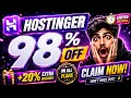 Hostinger Coupon Code 2026 CRAZY DISCOUNT Hostinger Discount Code Hostinger Code WORKING