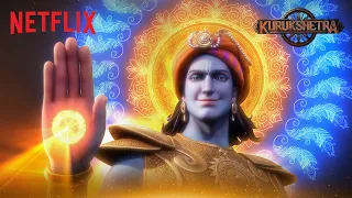 lord krishna reveals his divine vishwaroop avatar to arjun kurukshetra netflix india