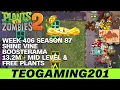 13.2M | Week 406 Shine Vine Boosterama | PvZ 2 | Arena | Season 87 (MID LEVEL)