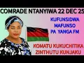 COMRADE NTANYIWA KUFUNSIDWA MAFUNSO PA YANGA FM NDIPO WAULURA IZI