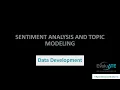 Sentiment Analysis and Topic Modeling Data Development