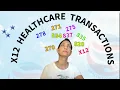 How are EDI X12 Transactions exchanged in the Healthcare workflow