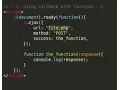 Jquery tutorial - 2 ways ajax return outside of ajax object