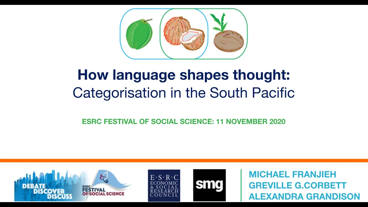 How language shapes thought: categorisation in the South Pacific