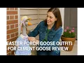 Easter Porch Goose Outfits for Cement Goose Review