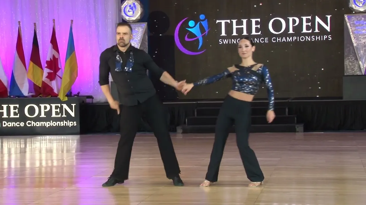 OPEN 2022   1ST PLACE   PROAM FOLLOWER   Elena Scavone with PJ Turner