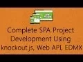 Single Page Application SPA using Knockout js - Complete SPA Development using knockout