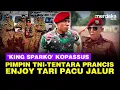 Download Lagu ENJOY! Perwira Kopassus 'King Sparko' Bikin Pasukan TNI \u0026 Tentara Prancis Kompak Tari Pacu Jalur