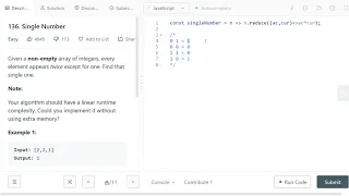 LeetCode 136 easy Single Number