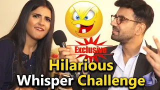 exclusive shaurya aur anokhi hilarious whisper challenge