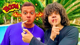 مقلب سجاير بتفرقع فى اخويا فطر عليا 