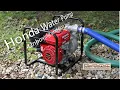 Honda Water Pump WB20XT - Unboxing and first use
