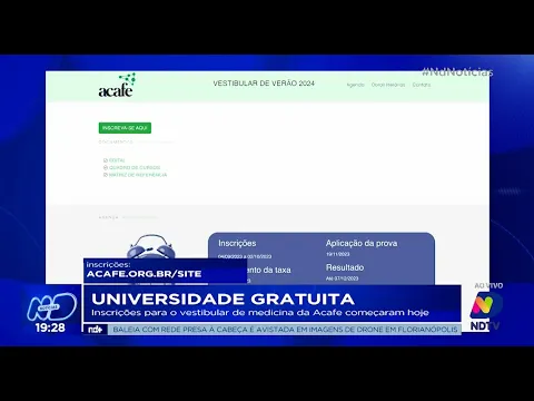 Universidade Gratuita: inscrições para vestibular de medicina da Acafe começam nesta segunda-feira