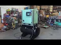 2026 Maximus 10 HP Rotary Screw Air Compressor VFD 230V Single Phase on 60G Tank