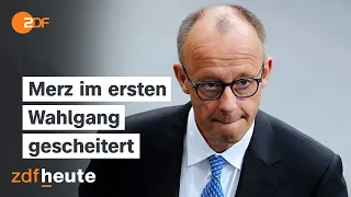 Kanzlerwahl im Bundestag: Merz scheitert im ersten Wahlgang