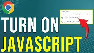 How To Turn On JavaScript On Google Chrome How To JavaScript On Google Chrome