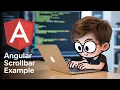 Angular ngx-scrollbar Example to Build Custom Scrollbar in HTML Elements Windows Using TS