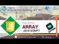 Seri Belajar 3 Grasshopper - ARRAY PADA JAVASCRIPT