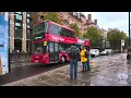 🌧️ London Walking Tour in Heavy Rain | 4K Rain Sounds | London Eye & Westminster | ASMR City Walk