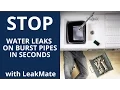 How to Stop a Water Leak on Split Pipes Soldered Joints and Fittings in Seconds with Leak Mate